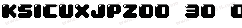 KSICUXJPZO0 30 00字体转换